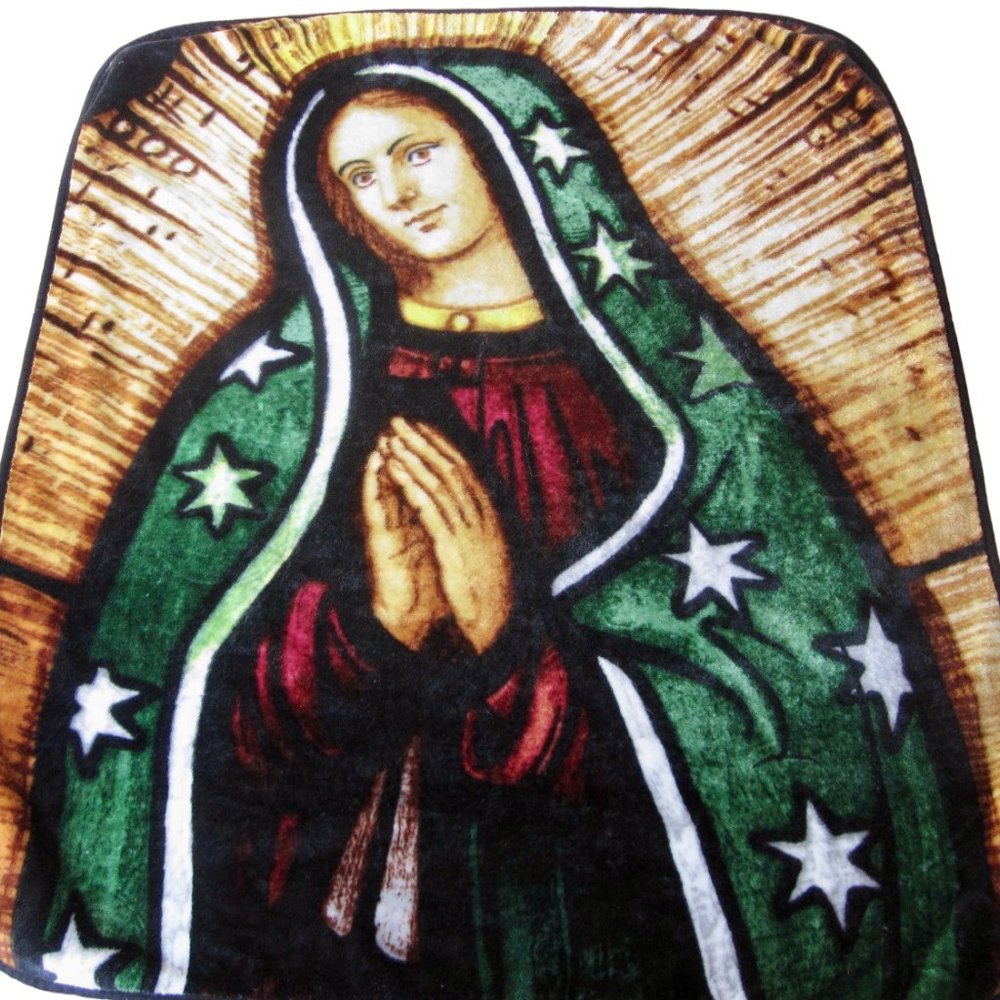 Our Lady of Guadalupe Plush Blanket by Northwest Blessed Mother Virgin Mary